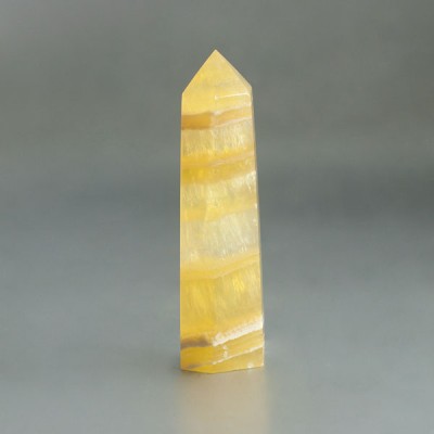 Gele fluoriet kristalpunt 03
